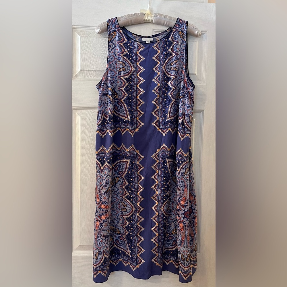 J. Jill Maxi Sundress Boho Sleeveless Flowy Cool